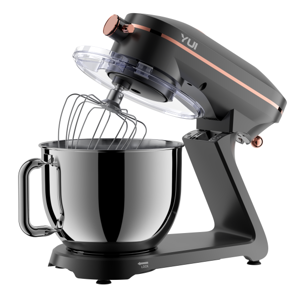 Easy Chef M129 1800w Güçlü Döküm Metal Stand Mikser Mat Gri Rose Gold