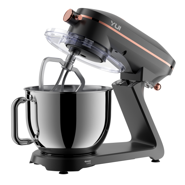 Easy Chef M129 1800w Güçlü Döküm Metal Stand Mikser Mat Gri Rose Gold