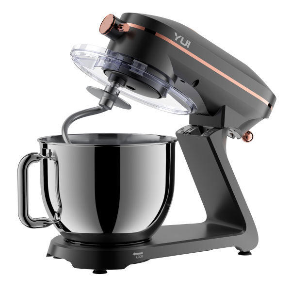 Easy Chef M129 1800w Güçlü Döküm Metal Stand Mikser Mat Gri Rose Gold