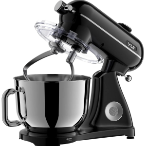 M122 Plus Easy Chef Dc Motor Stand Mikser Çift Başlıklı Hoparlör Özellikli Parlak Siyah